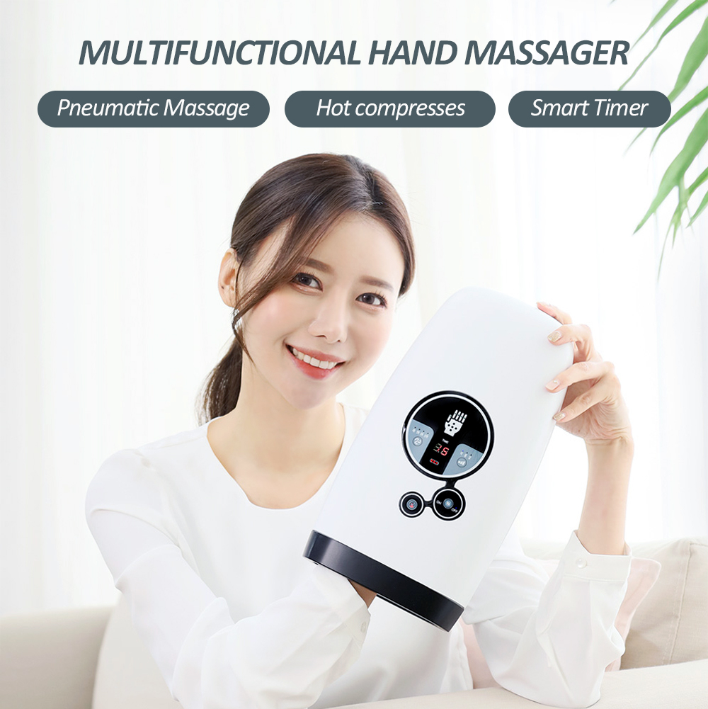 Cordless Electric Compression Hand Massager 6 Levels Pressure Point